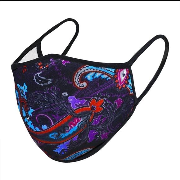 Designer Black Facemask - Picture 1 of 3